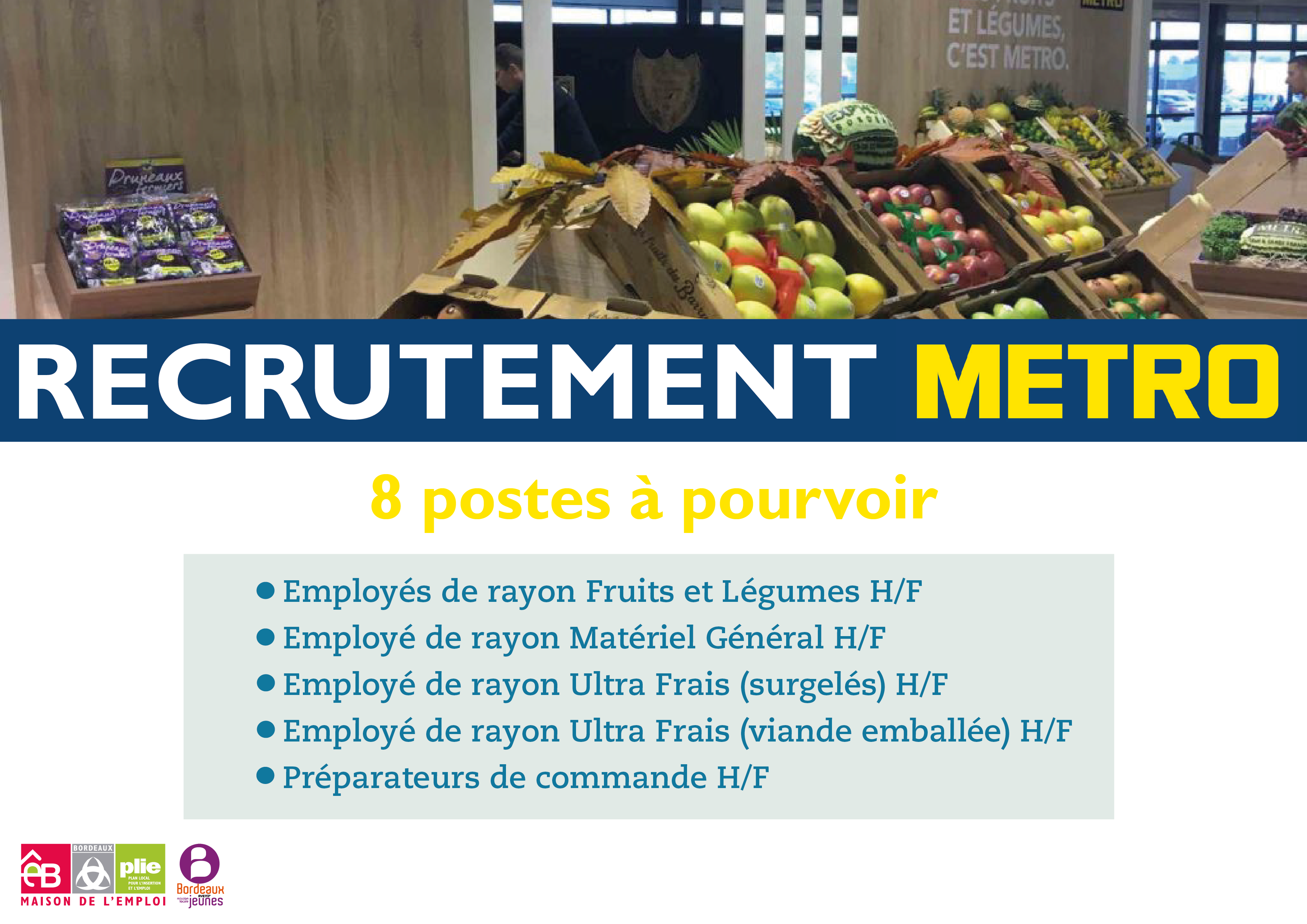 Recrutement METRO