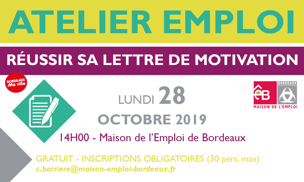 ATELIER - Réussir sa lettre de motivation