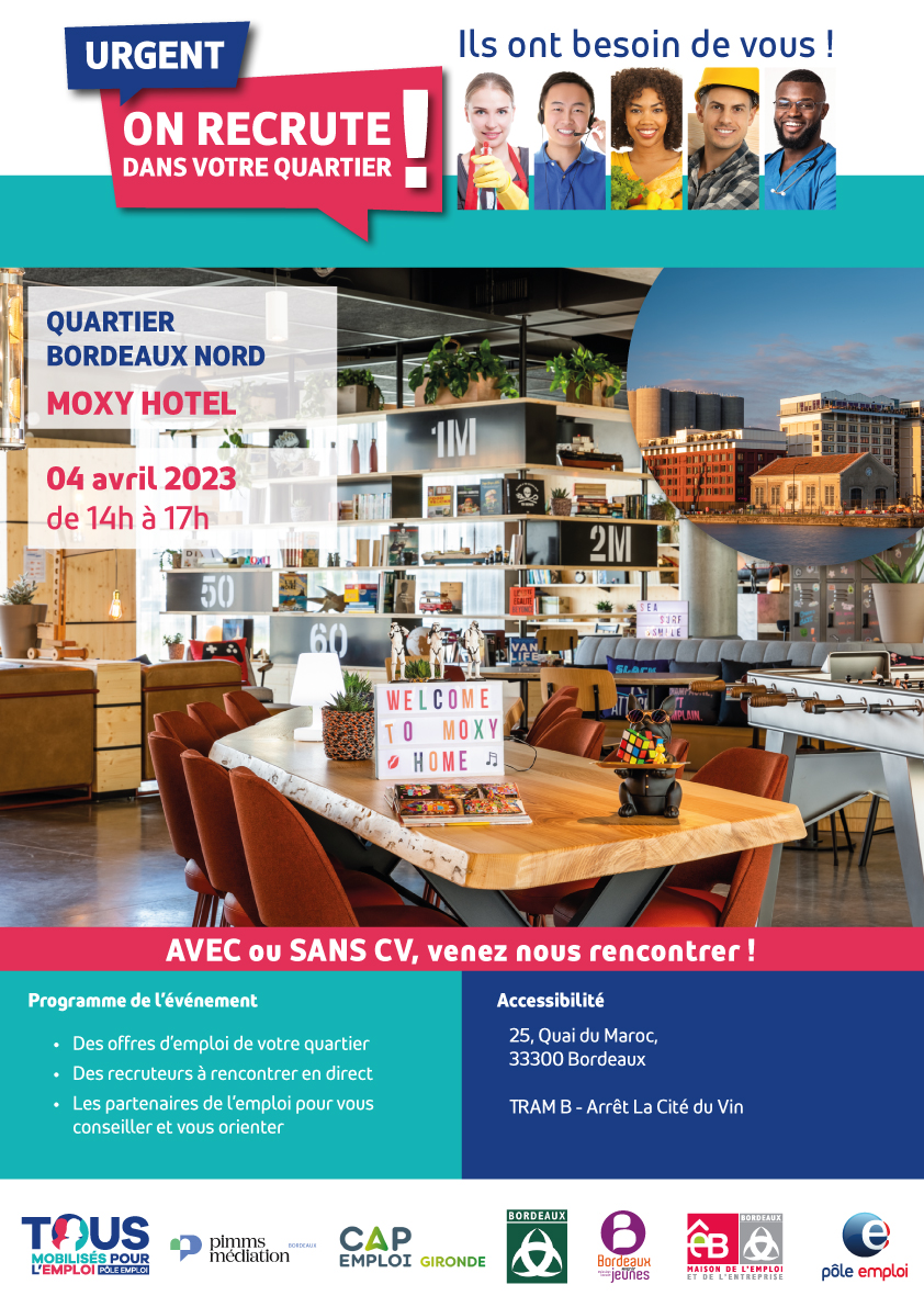 On recrute dans votre quartier - Bordeaux Nord