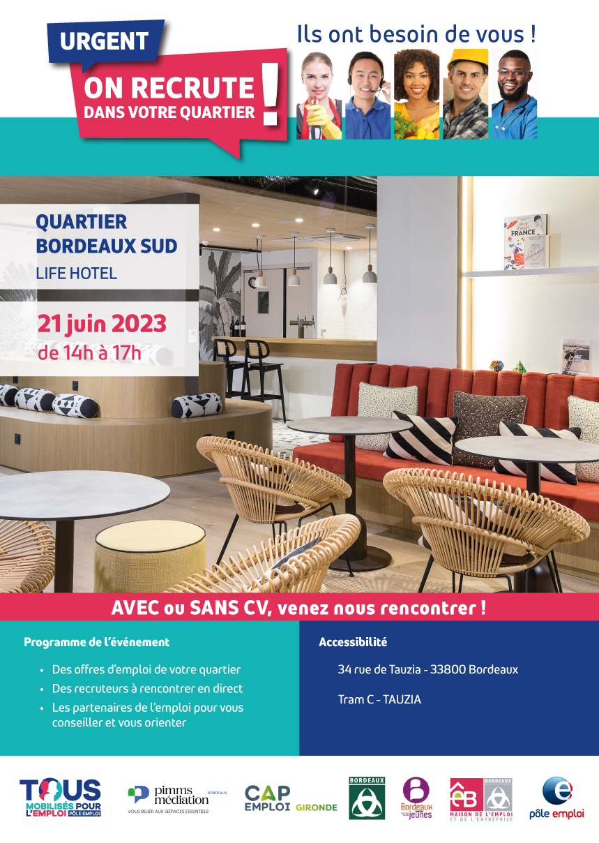 On recrute dans votre quartier - Bordeaux St-Jean