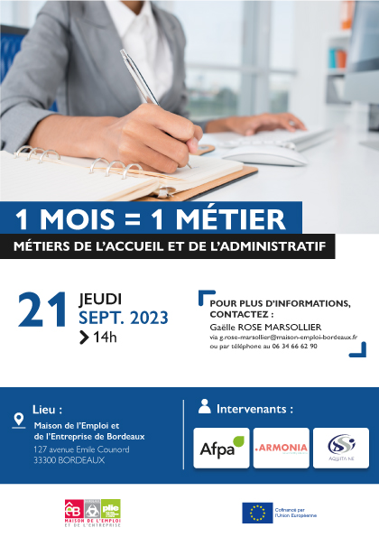 Job Dating - Métiers de l'accueil et de l'administratif
