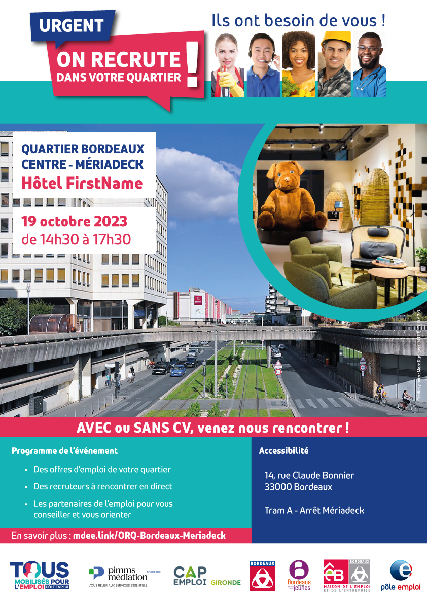 On recrute dans votre quartier - Bordeaux Centre