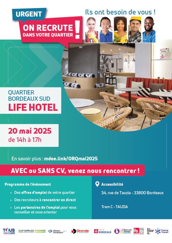 On recrute dans votre quartier - Bordeaux Sud 3